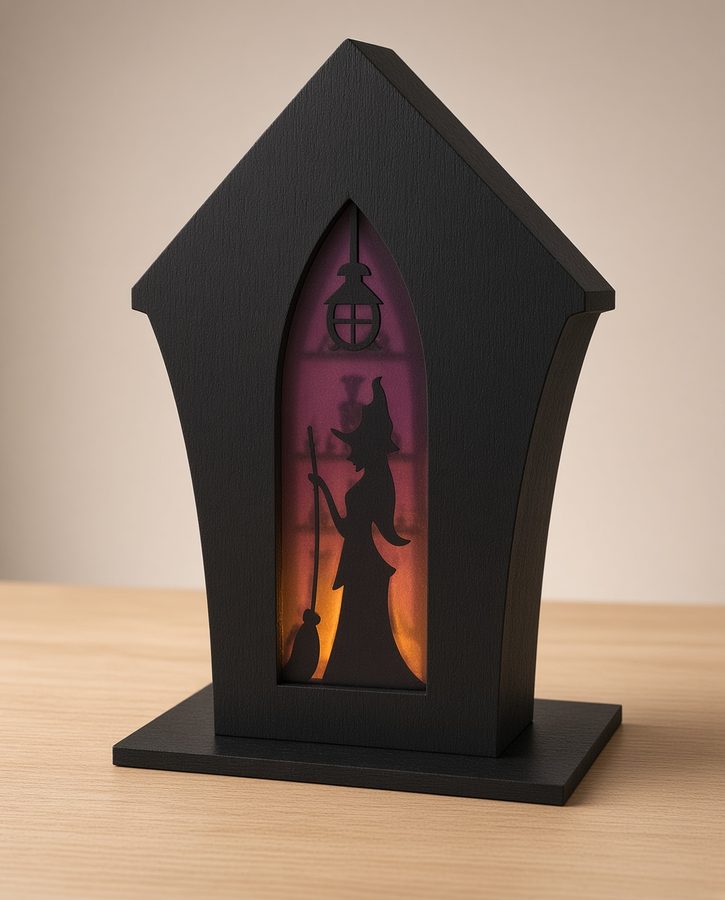 Handcrafted piece with warm lighting